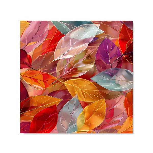 Warren Reed - Designer Kaleidoscope of Autumn Leaves Kitchen Splashback