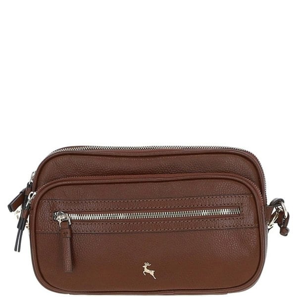 'Sogno di Cuoio' Compact Twin Zip Crossbody Bag: X-35