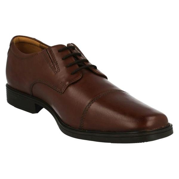 Clarks Mens Clarks Formal Lace Up Shoes Tilden Cap