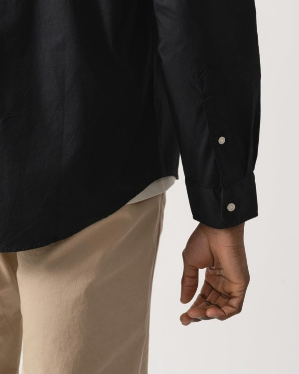 Tommy Hilfiger Core Flex Poplin Mens Long Sleeve Shirt - Black