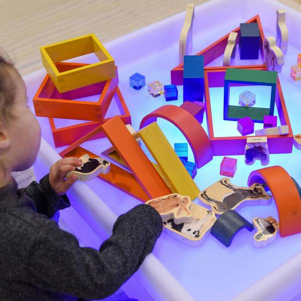 tickit Discovery Glow Square Table