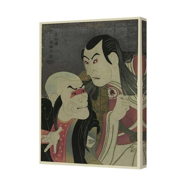 Benjamin Tate Design Canvas Art Print Ukiyoe Style Portrait With Two Figures 7137