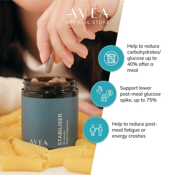 AVEA Stabiliser (60 capsules), supplement to support healthy blood sugar level