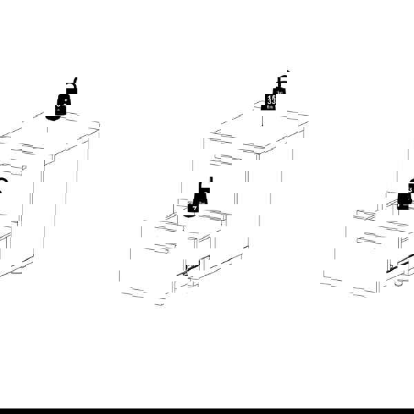 Furniture To Go Pepe Bedside 2 Drawers in Walnut