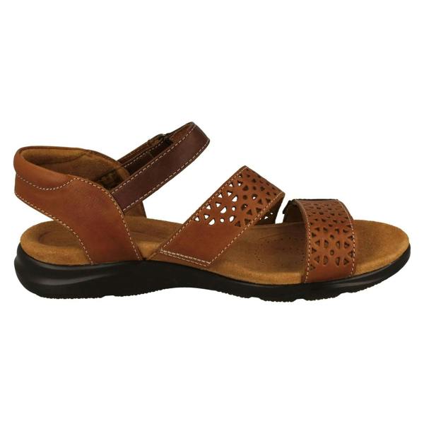 Clarks Ladies Clarks Cut Out Detailed Strappy Wedge Sandals Kitly Way