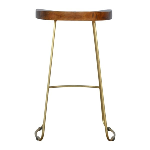 Artisan Furniture Gold Iron Bar Stool
