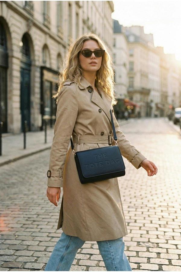 ikrush Constance Pebbled Faux Leather Text Bag