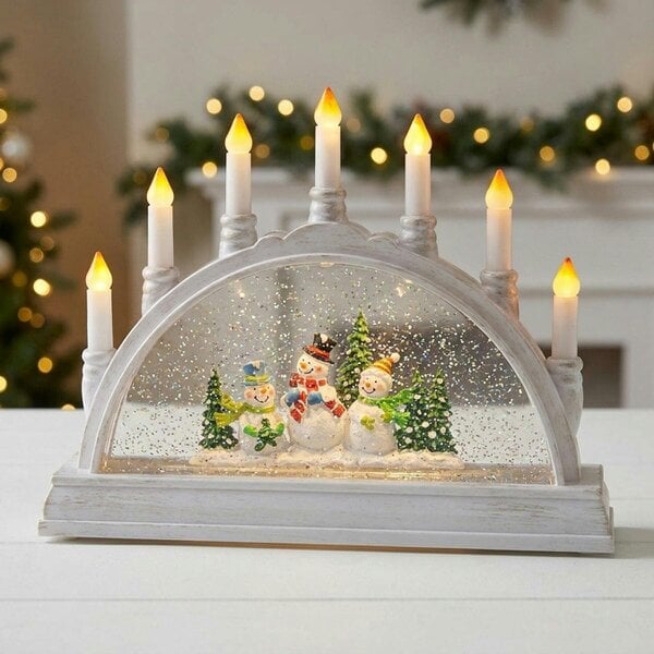 Garden Greatness Christmas Frosty Candle Bridge