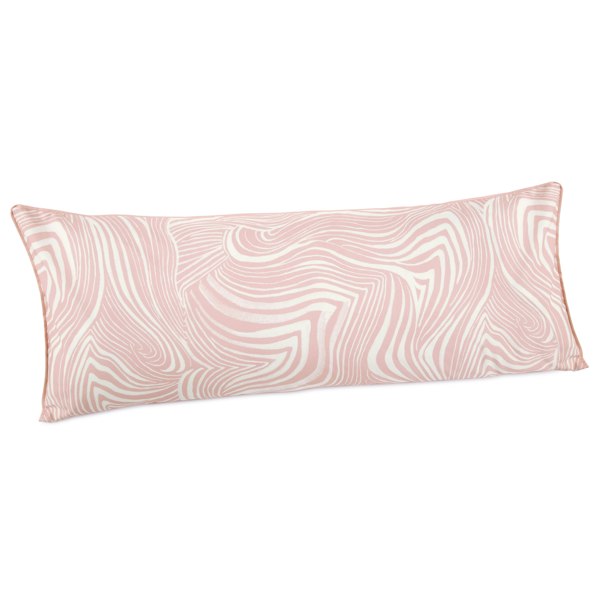 Novogratz Zebra Marble Pink Body Pillow