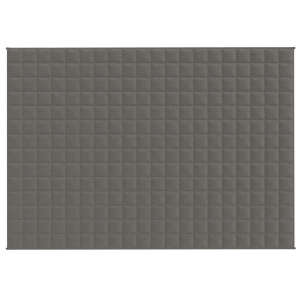 Berkfield Weighted Blanket Grey 135x200 cm Single 10 kg Fabric
