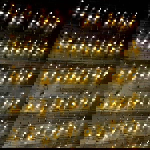 Samuel Alexander Premier 240 LED 1.5m x 2m Tall Cascading Waterfall Curtain Light - Warm White