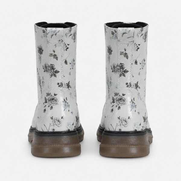 Cipriata ANNETTA Floral Ankle Boots   in  Grey