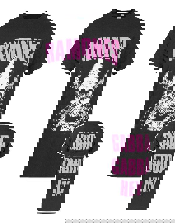 Ramones Mens Black Logo Short Sleeved T-Shirt