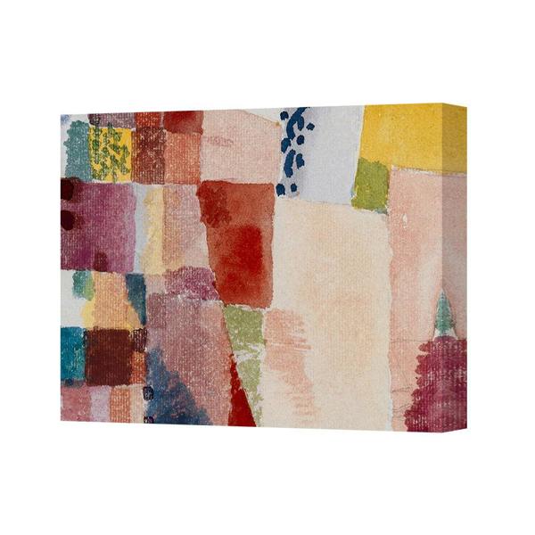 Benjamin Tate Design Vibrant Abstract Color Block Canvas Wall Art Print 4544