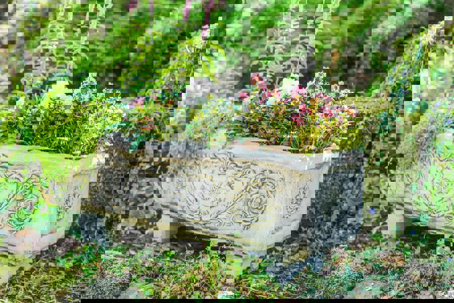 Large Bow Front Curved Decorative Trough