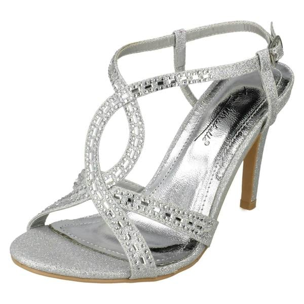 Anne Michelle Ladies Anne Michelle Jewelled Strappy Sandals