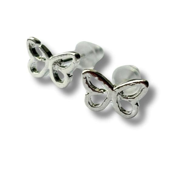 Aye Do Gifts Open Butterfly Silver Stud Earrings