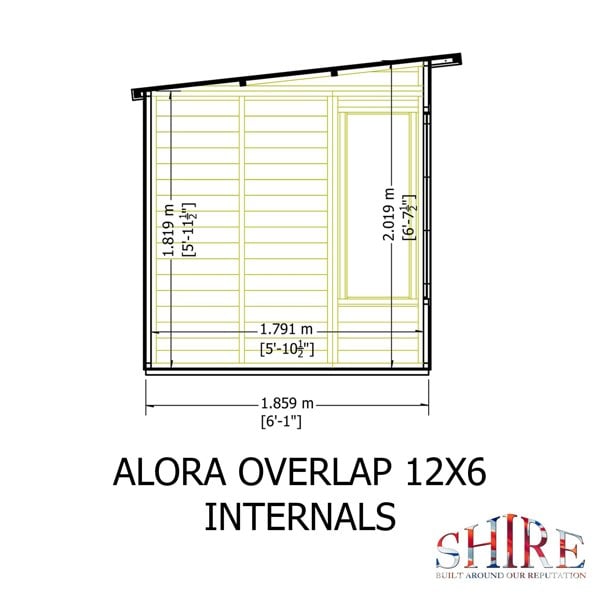 Shire 12x6 Alora Pent Summerhouse