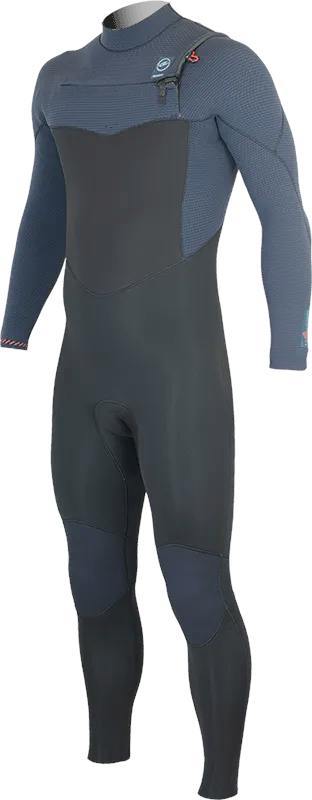 Alder Torch FX 5/4 Chest Zip Black & Blue Wetsuit