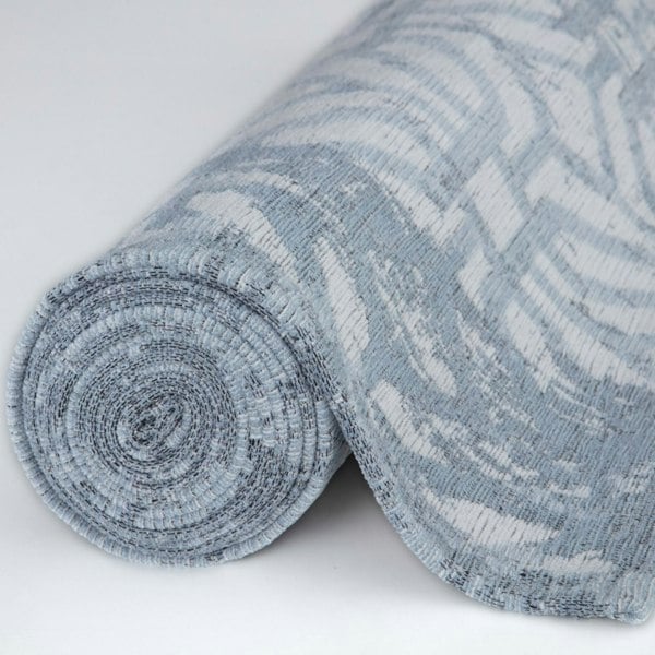 Machine Washable Flatweave Rug Geometric in Blue