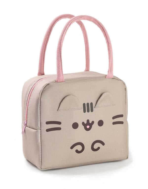 Pusheen Womens Brown Novelty Face Zip Lunch Bag (One Size)