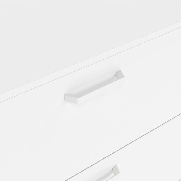 Wyld Haus Stuttgart Gloss White Chest of 6 Drawers