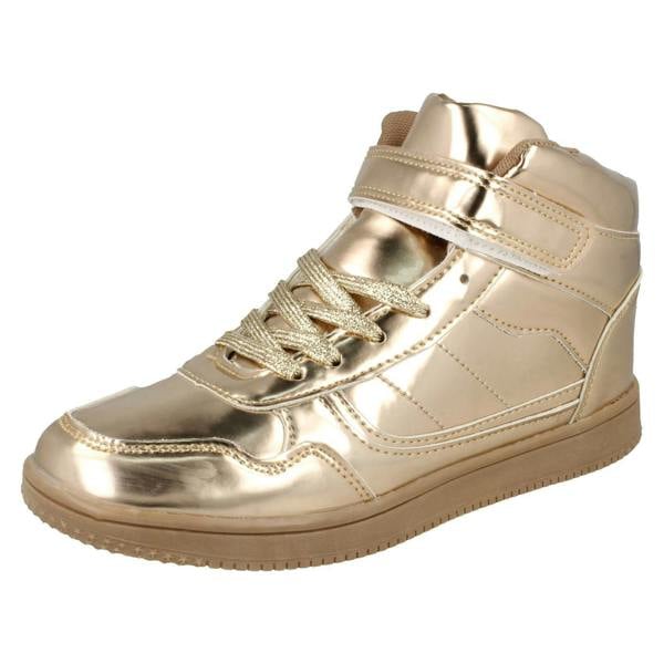 Spot On Ladies Spot On Mid Platform Trainers