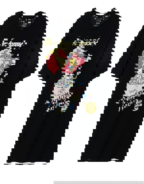 Sonic the Hedgehog Mens Black Chaos Hoops Short Sleeved T-Shirt