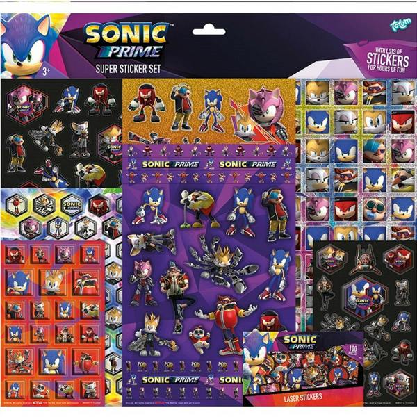 Totum Sonic Prime Super Stickerset - Blue
