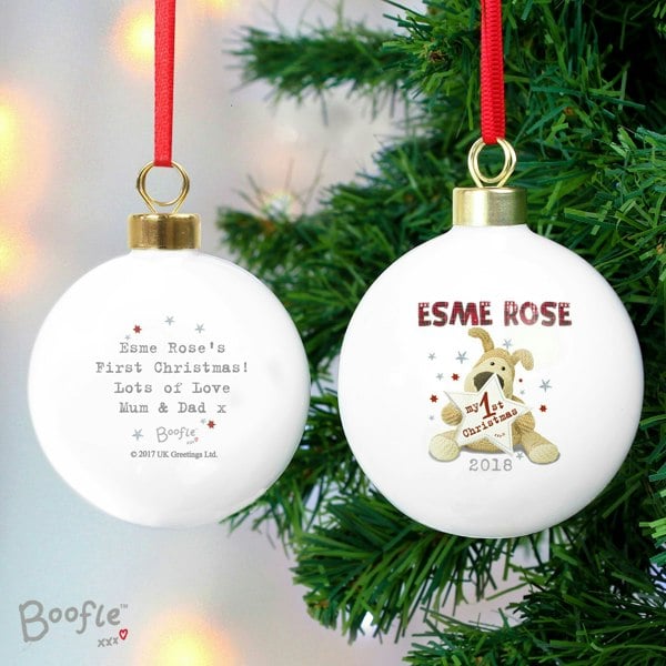 Personalised Memento Company Personalised Boofle My 1st Christmas Bauble