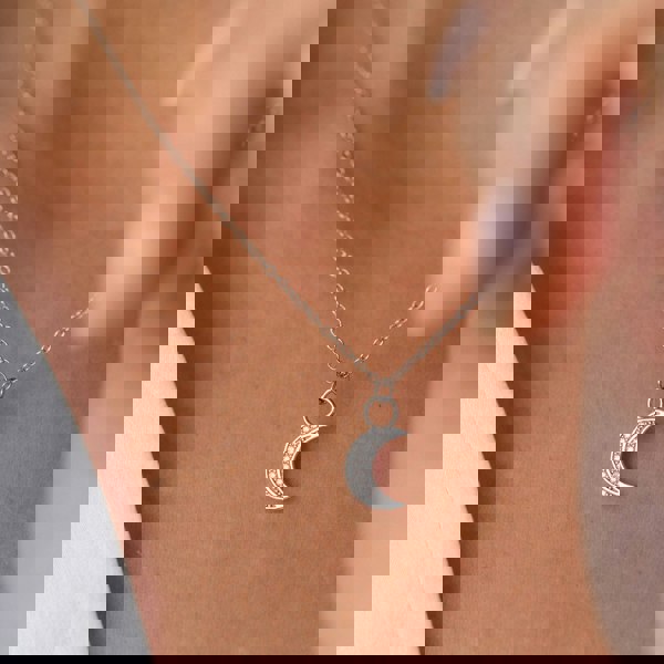 Gold Trip Celestial Moon Necklace