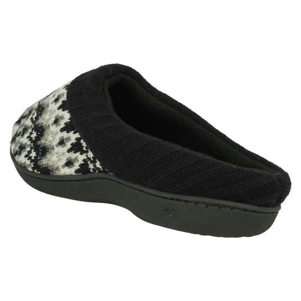Four Seasons Ladies Four Seasons Knitted Mule Slippers Jane