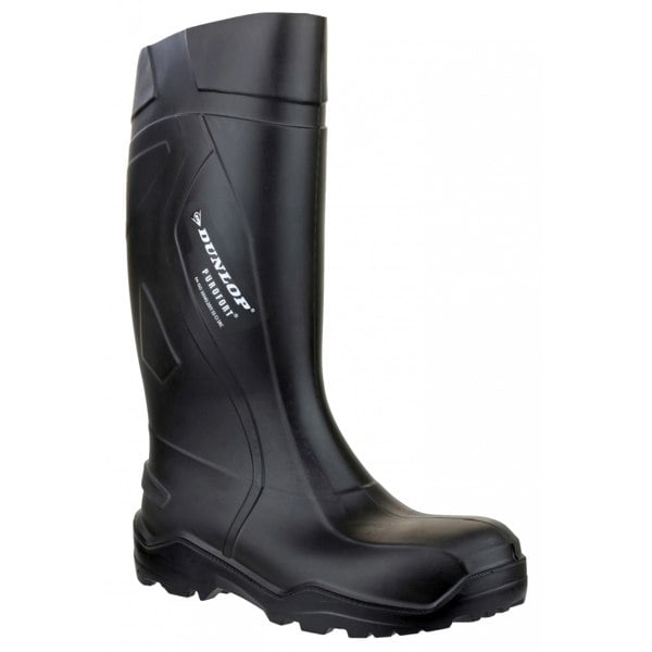 Dunlop C762041 / Dunlop Purofort+ Full Safety Wellington / Mens Safety Boots - Black