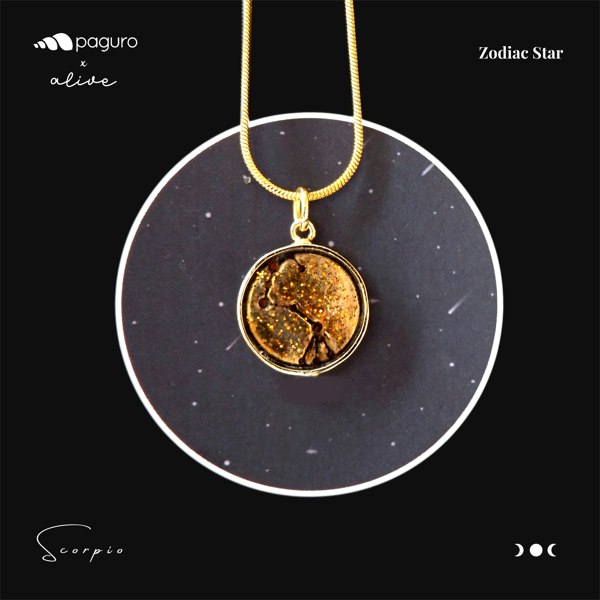 Paguro Scorpio Zodiac Sign Sustainable Necklace