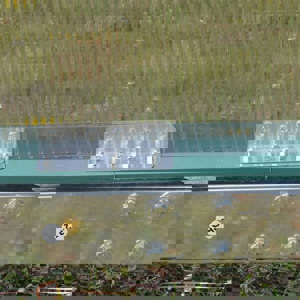 Livingandhome Large Aluminium Hobby Greenhouse and Window Opening Living and Home 