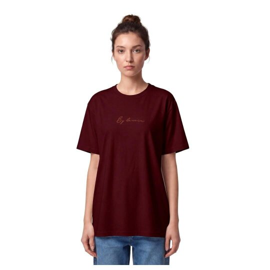 By Lanvin Signature Logo Burgundy T-Shirt