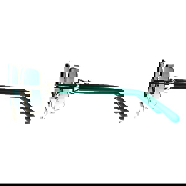 Salvatore Ferragamo Sunglasses SF302SL 047 Silver Petrol Blue Gradient