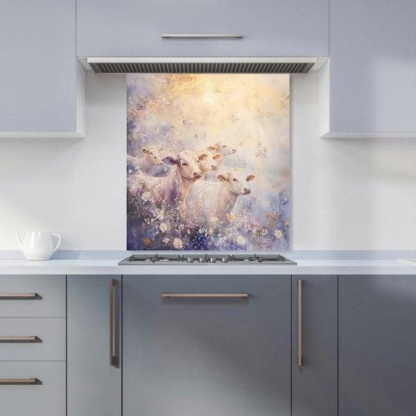 Warren Reed Summer Cows Glass Kitchen Splashback - 00016