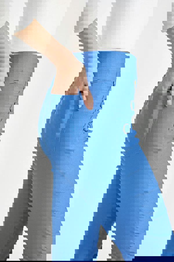 Mudflower Button Detailed Bengaline Stretch Trousers