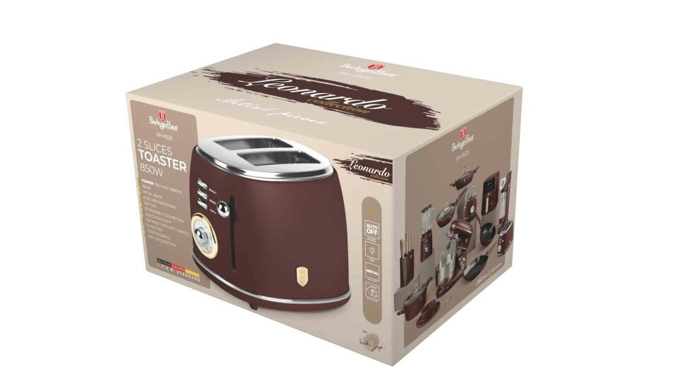 Berlinger Haus BH-9520 Toaster: Matt Bordeaux Finish