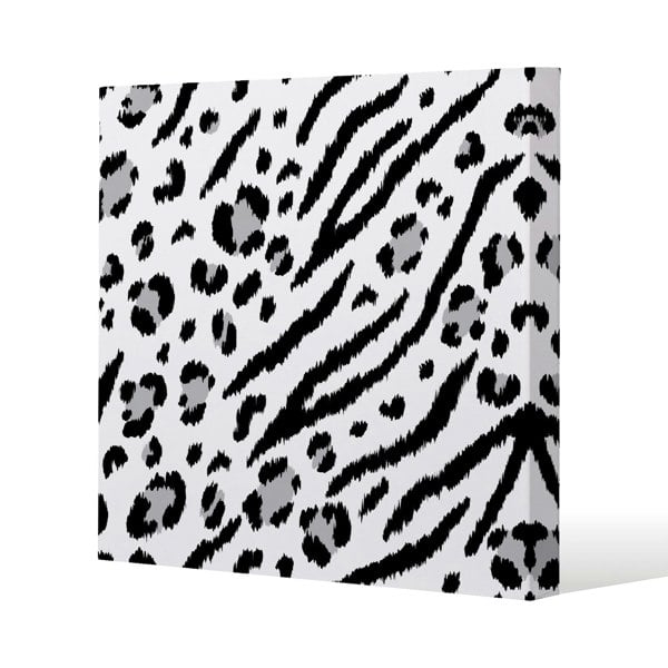 Benjamin Tate Design Zebra & Leopard Print (Canvas Print)