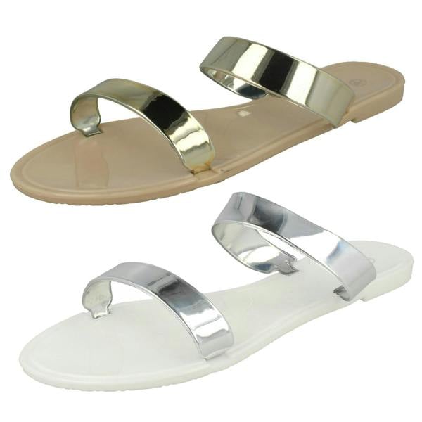 Spot On Ladies Spot On Two Strap Sandals