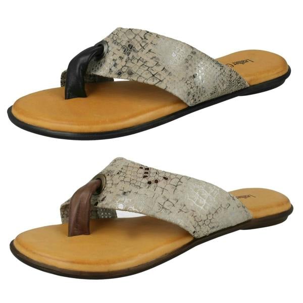 Leather Collection Ladies Leather Collection Toepost Sandals