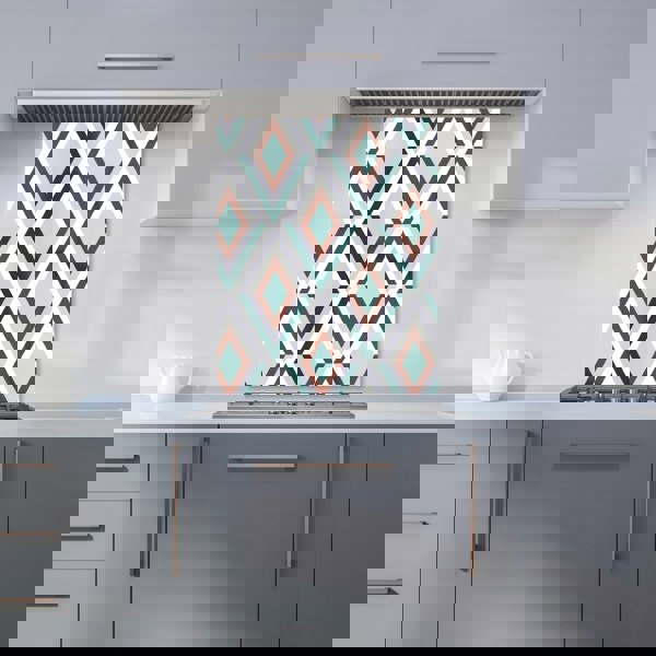Warren Reed - Designer Zig Zag Abstract Pattern Kitchen Splashback