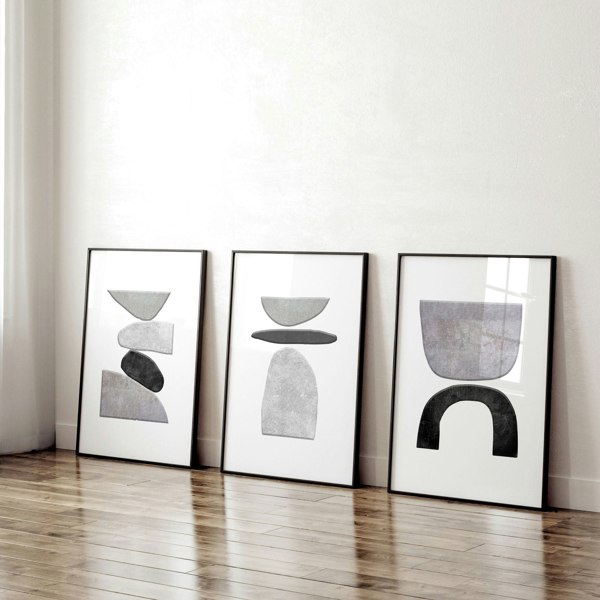 Artwork For Home Office | Set of 3 wall art prints