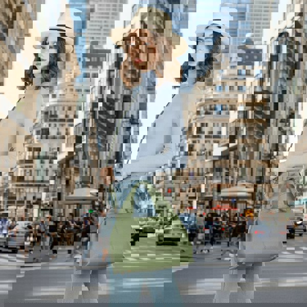 Kitise Lightweight Pebble Grain Satchel Crossbody Shoulder Bag