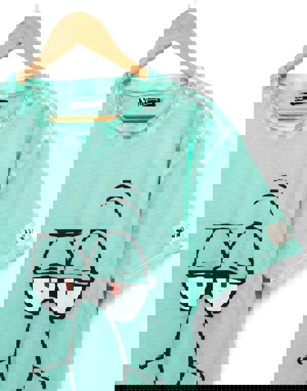 SpongeBob SquarePants Mens Green Squidward Short Sleeved T-Shirt