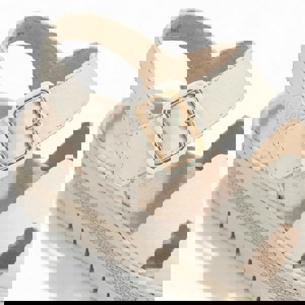 Rieker Rieker V4952 Womens Ankle Strap Sandals Beige