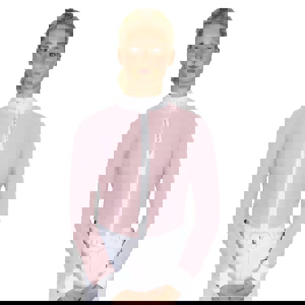 Coldstream Womens Larkhall Diamante Show Shirt - Blush Pink