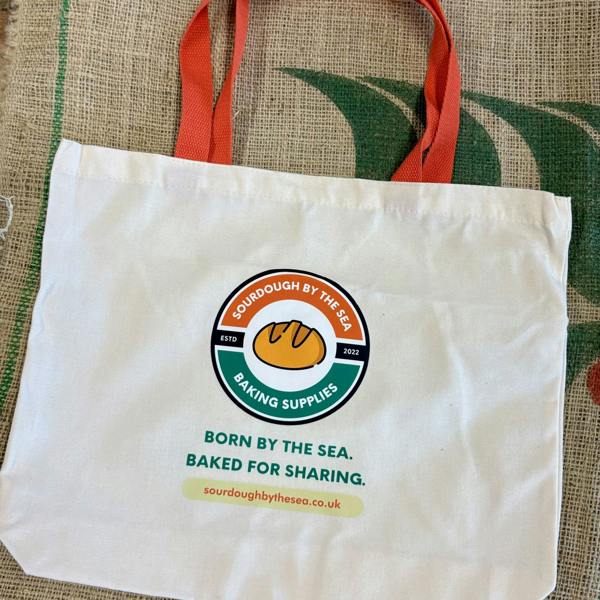 Sourdough By The Sea Natural Cotton Sourdough Tote Bag – Reusable Shopping, Market & Beach Bag
